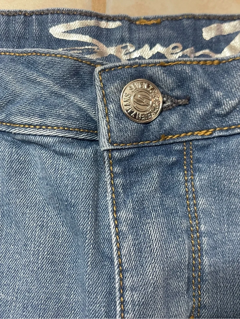 Seven7 Blue Denim Jean Shorts